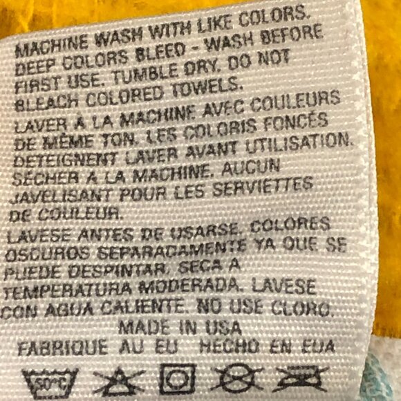 Vintage CANNON USA Landmark Collection Pink Blue Stripe Bath Towel 27"x48.5" - Picture 6 of 10